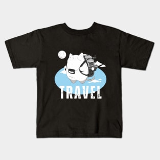 The Adventurous Feline Kids T-Shirt